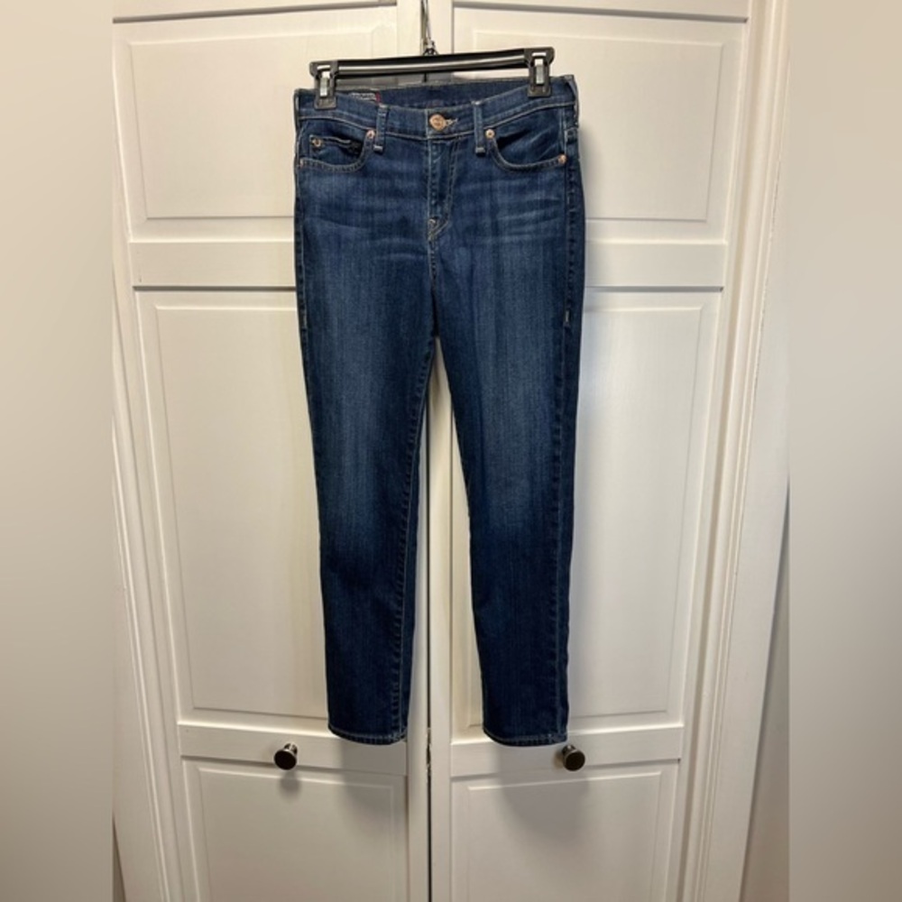 True Religion Colette High Rise Tapered Skinny Jeans Size 25
